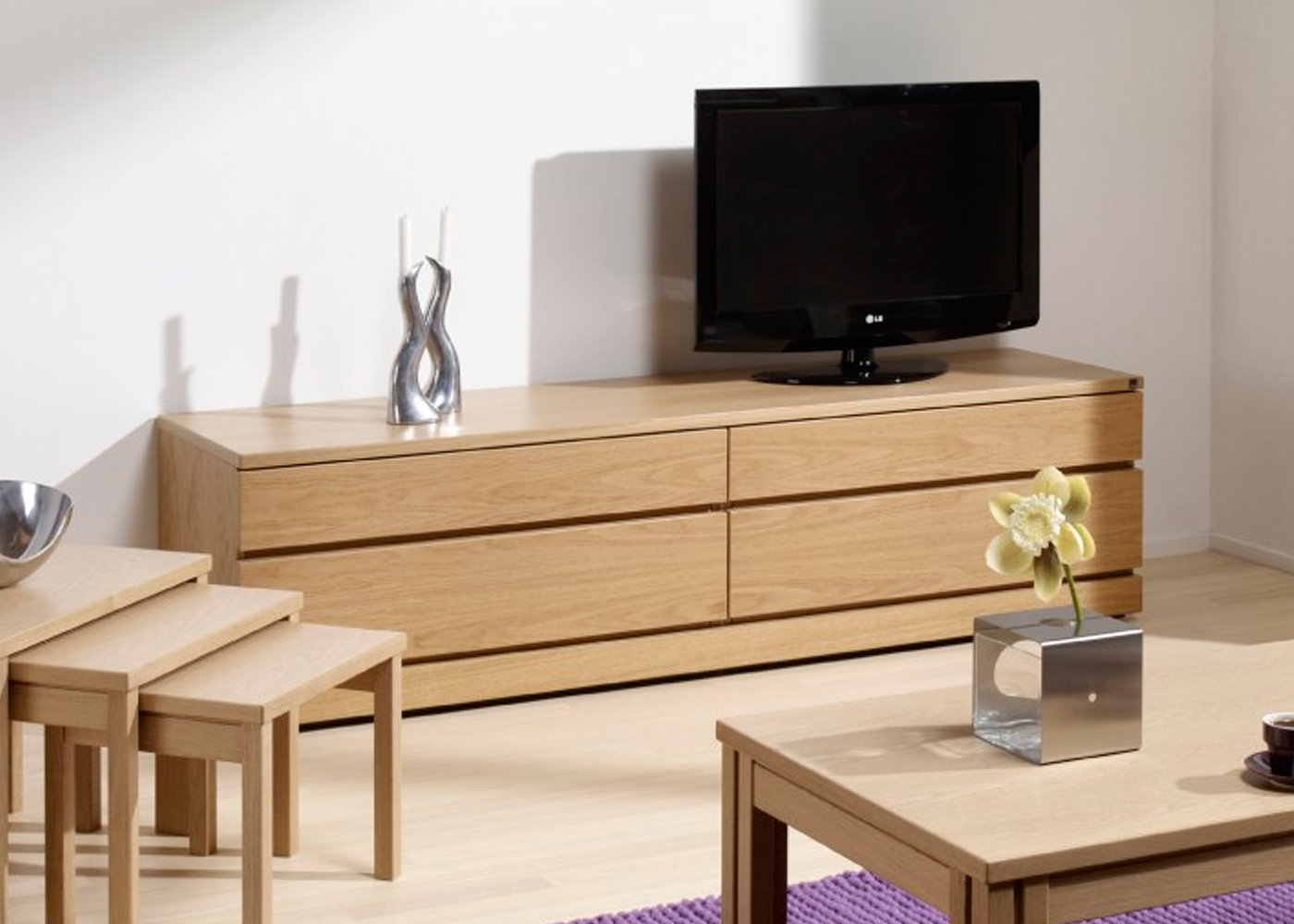Skovby sm87 TV cabinet in Light Oak Finish 1 Midfurn Furniture