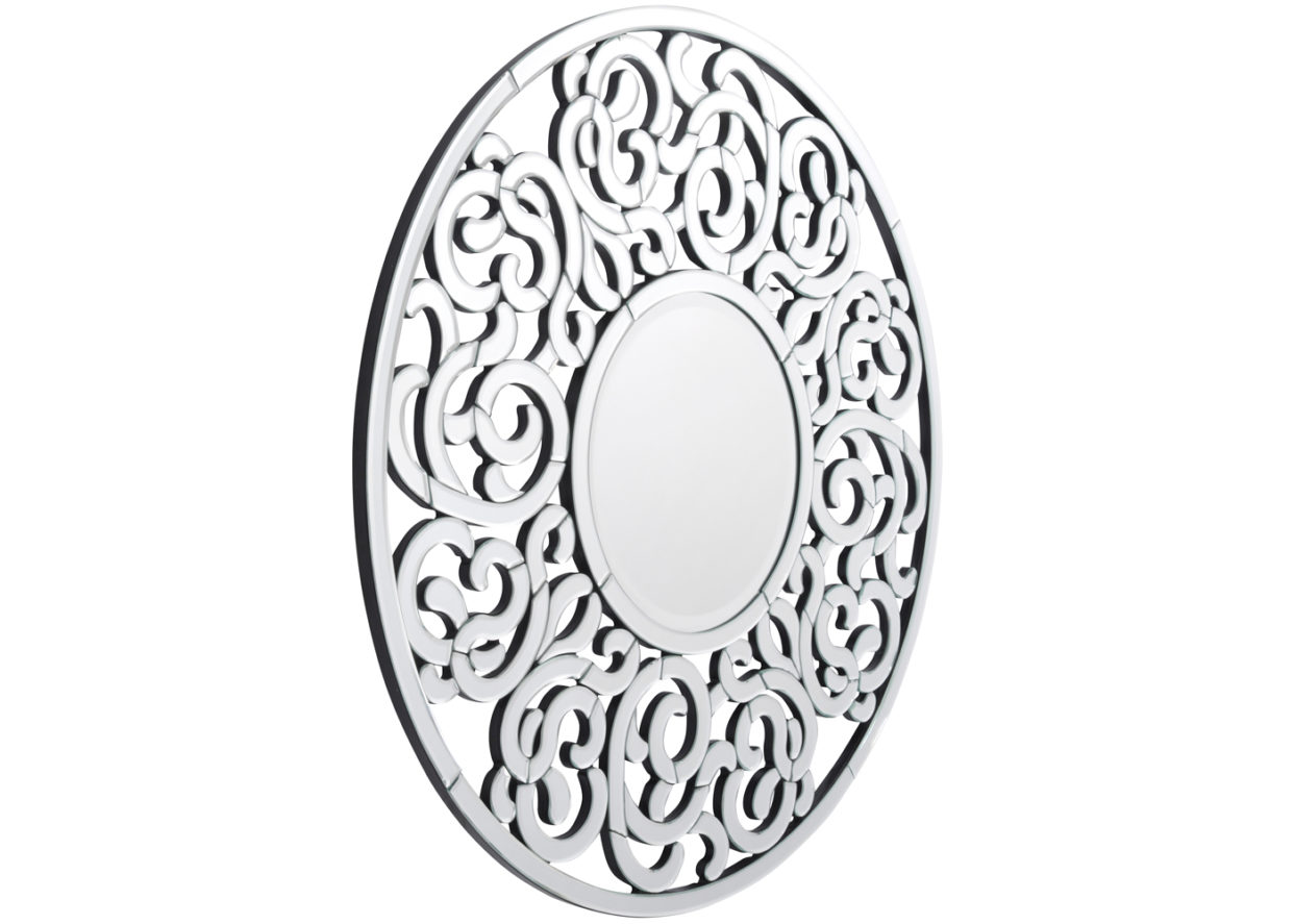 Libra round ornate mirror