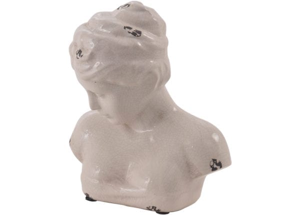 Libra ceramic female bust sculpture