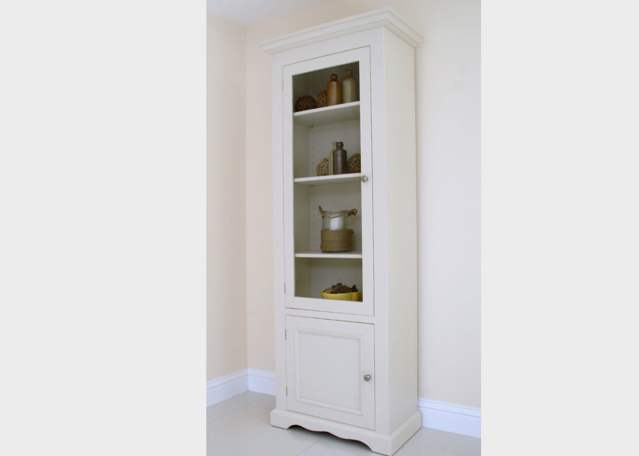 Andrena Cotswold narrow glazed bookcase