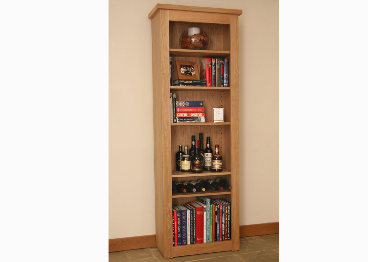 Andrena Elements Medium bookcase with bottom door