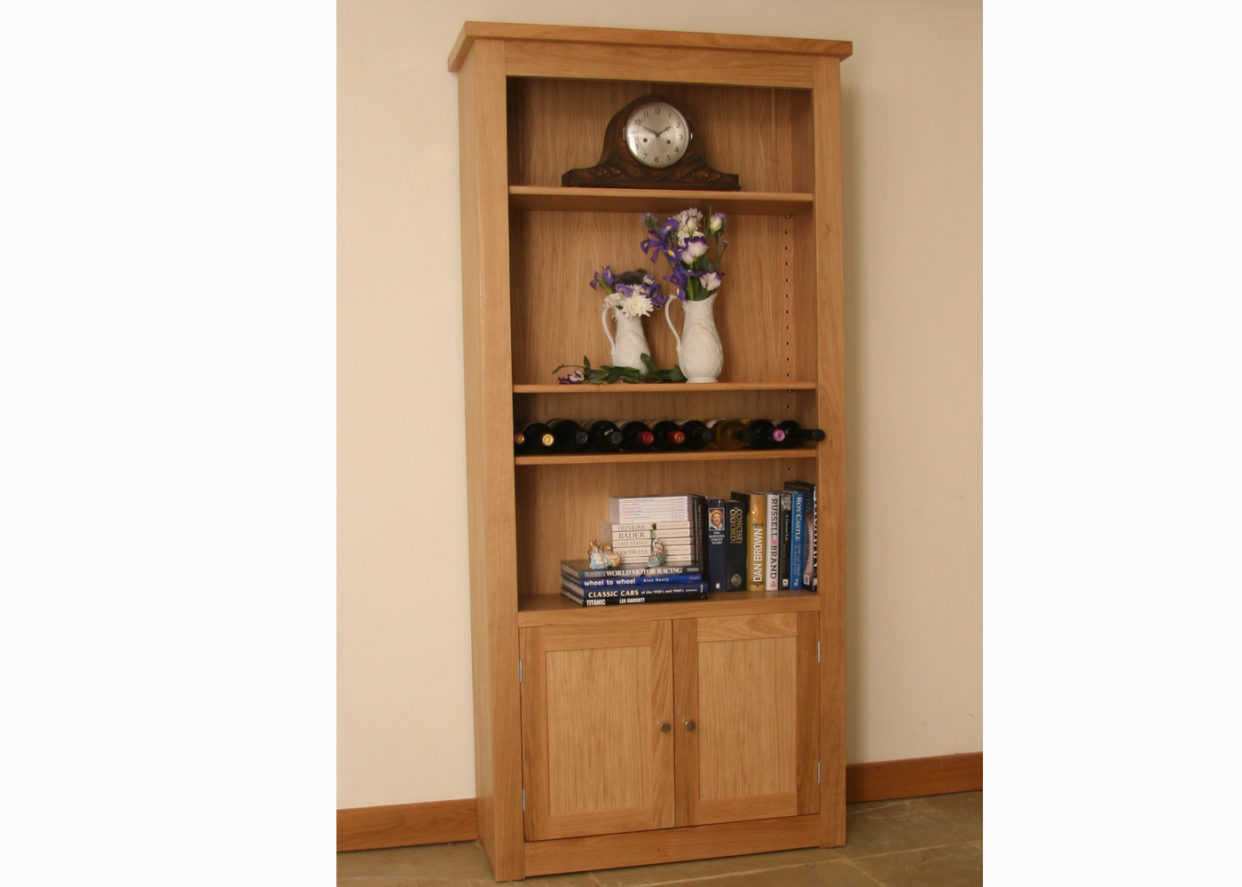 Andrena Elements Large bookcase open with 2 doors