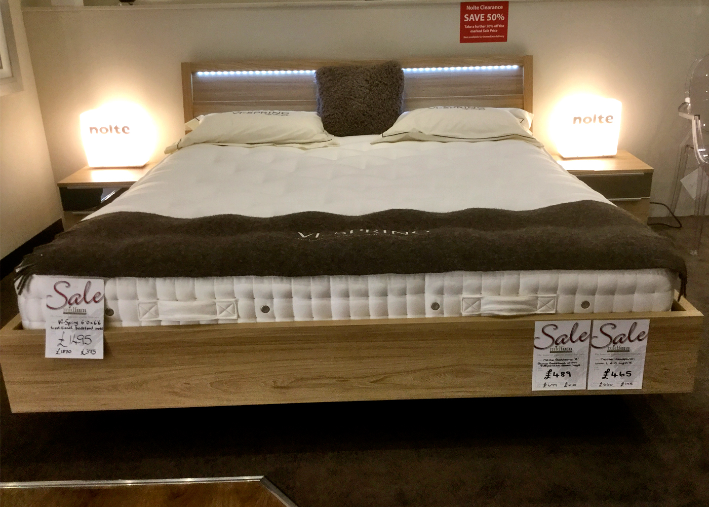 Nolte Sonyo super king size bed - Midfurn Furniture Superstore