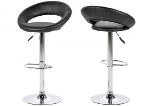 Round height adjustable bar stool