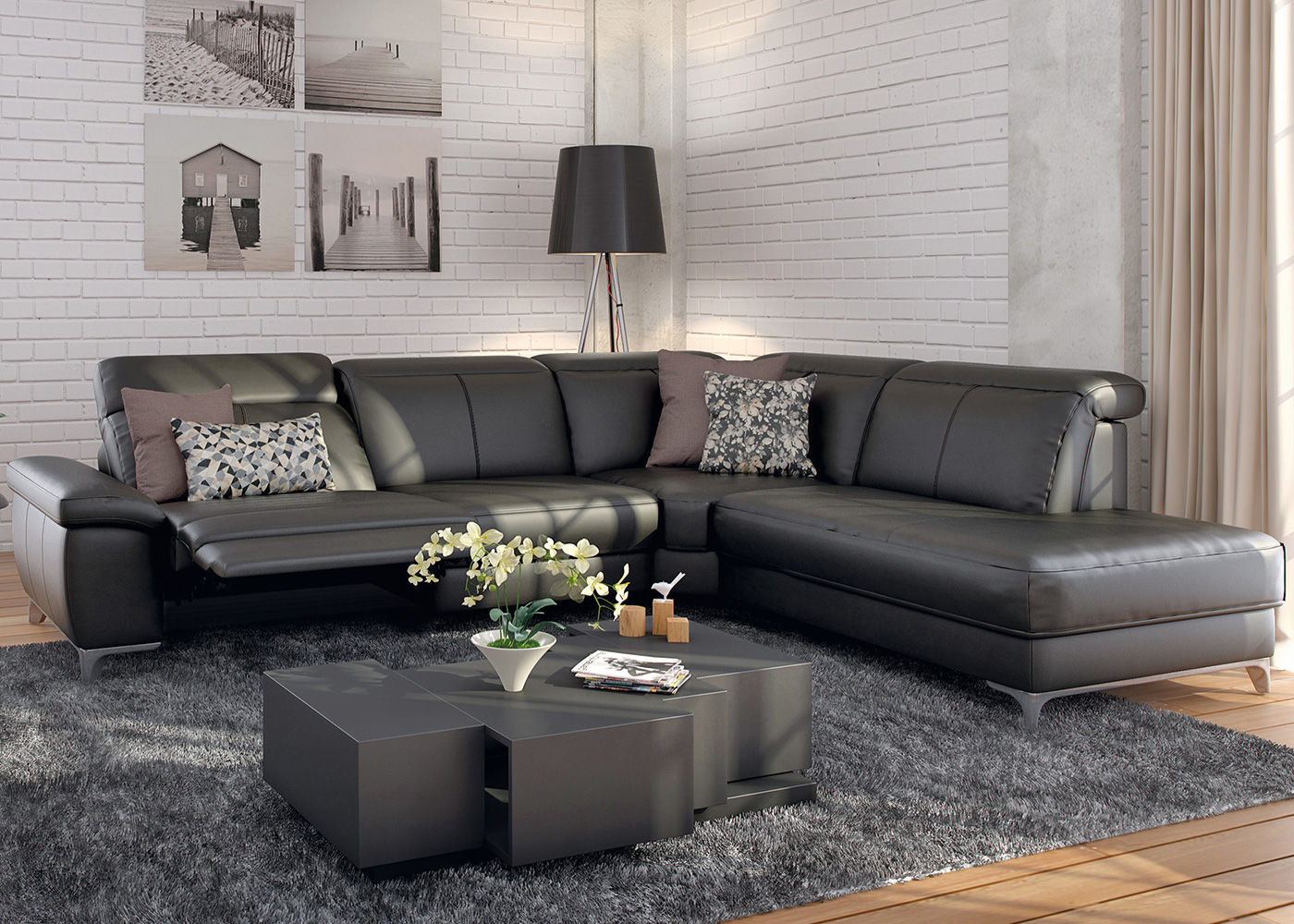 ROM Novona Corner Clearance - Midfurn Furniture Superstore