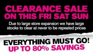 Clearance Banner