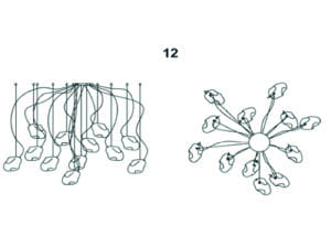 Cattelan Italia Clouds 12 Lamp Illustration