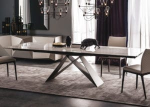 Cattelan Italia Premier Drive Calacatta Keramik Table3