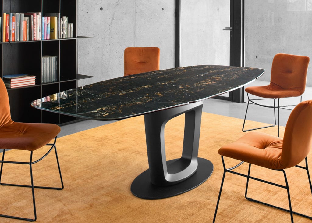 Calligaris Orbital Ceramic Table Midfurn Furniture Superstore