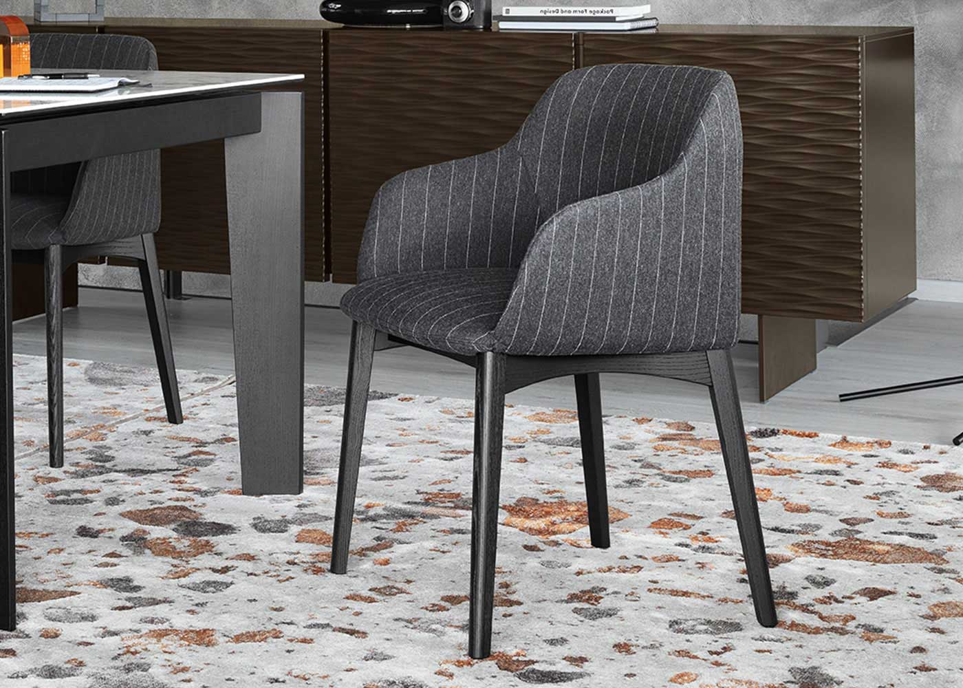 Calligaris Elle Upholstered Dining Armchair Midfurn Furniture
