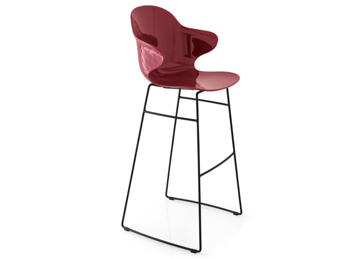 Calligaris St Tropez Metal Leg Bar Stool