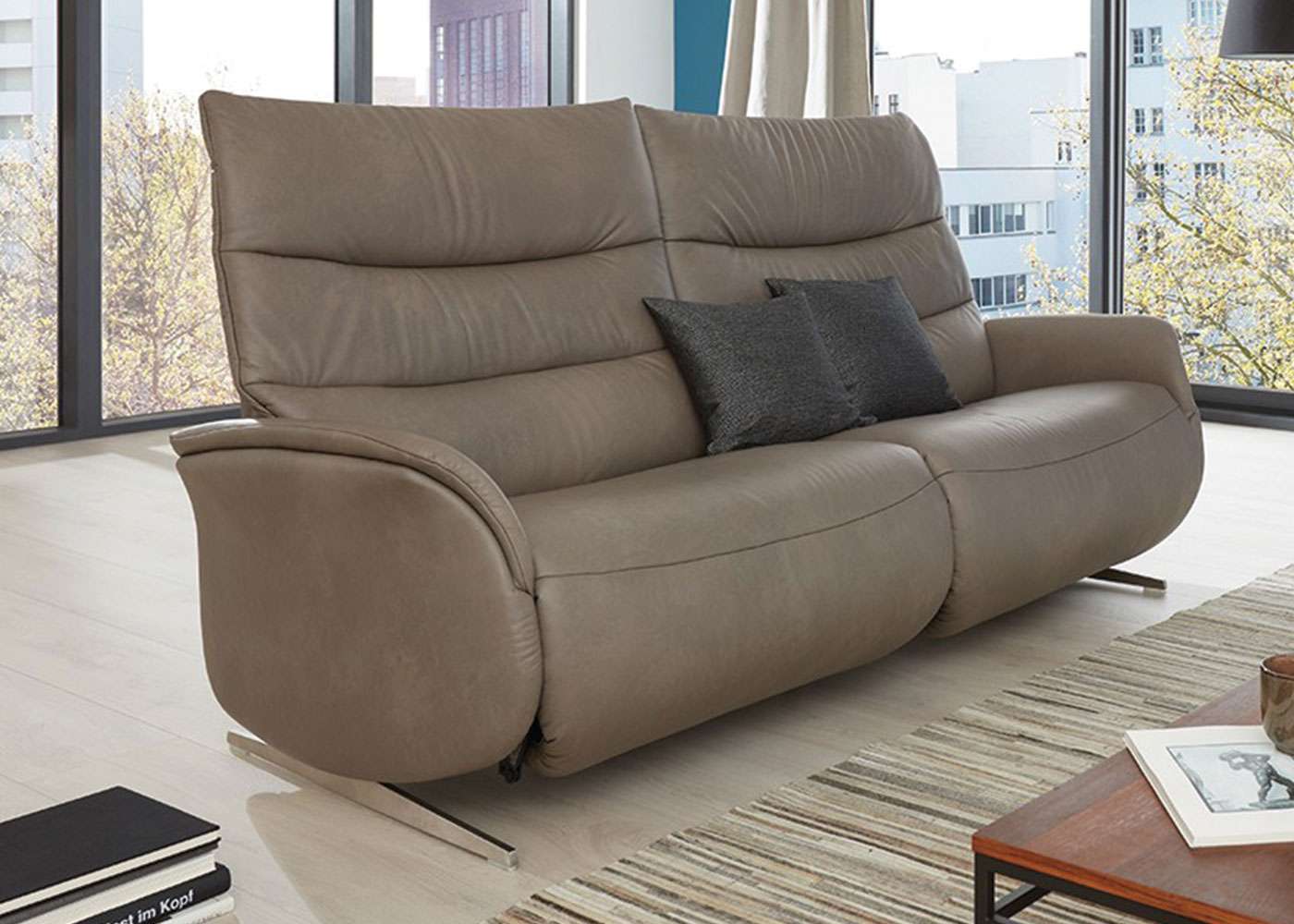 Himolla Azure Reclining Sofa and Wall-Hugger Sofa - Midfurn