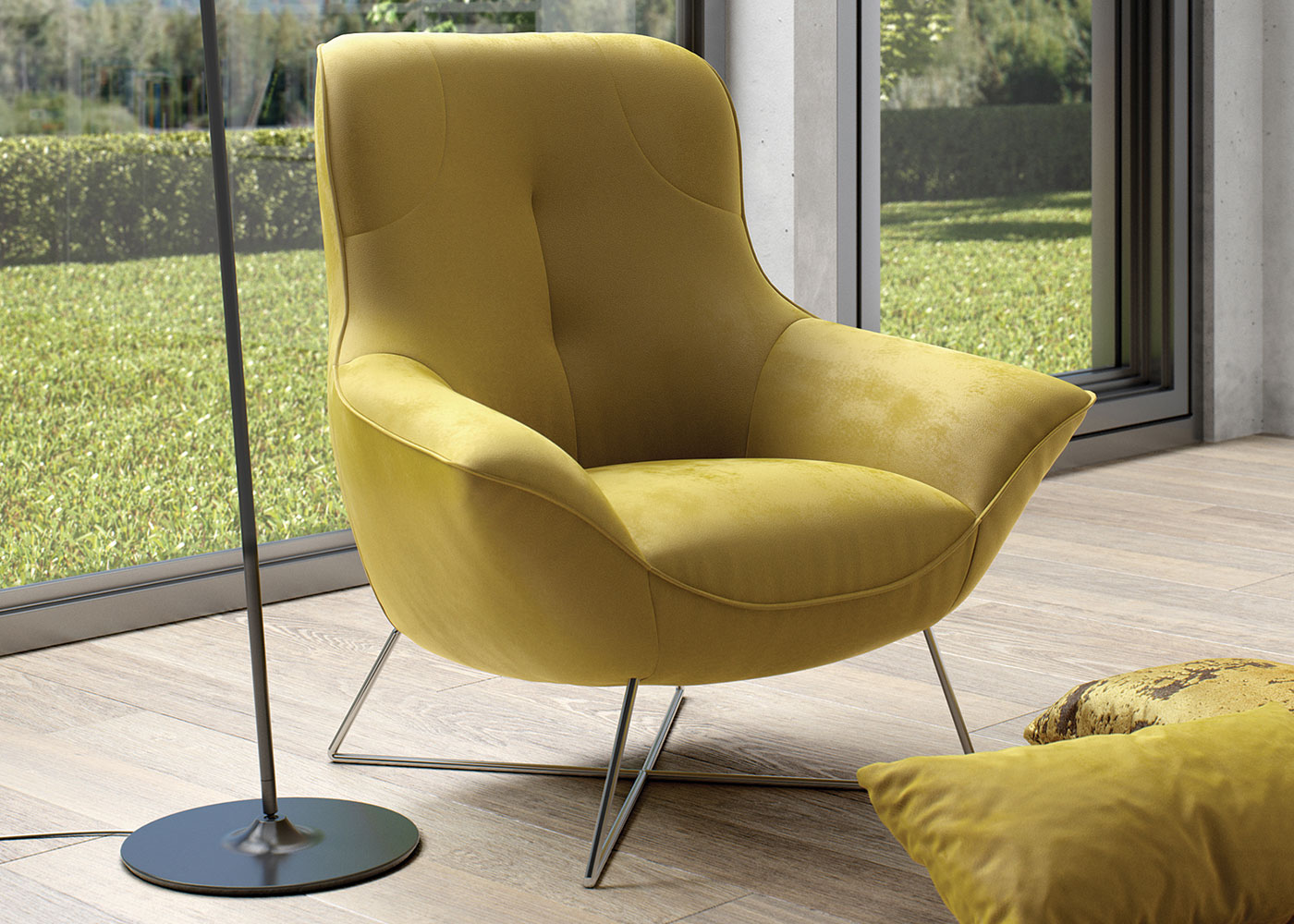 ROM Rico King Chair Midfurn Furniture Superstore