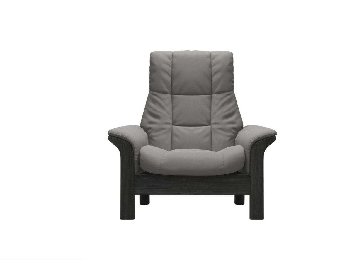 Stresless Mayfair Chair Silver Grey Grey Wood