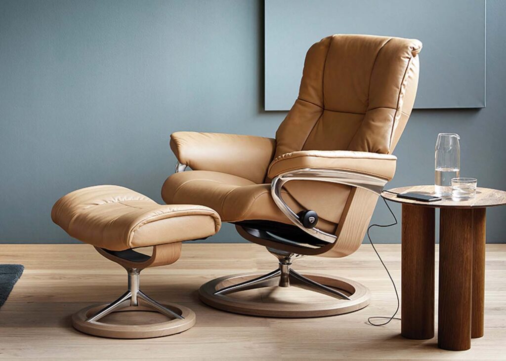 Stressless Mayfair Chair & Stool Midfurn Furniture Superstore