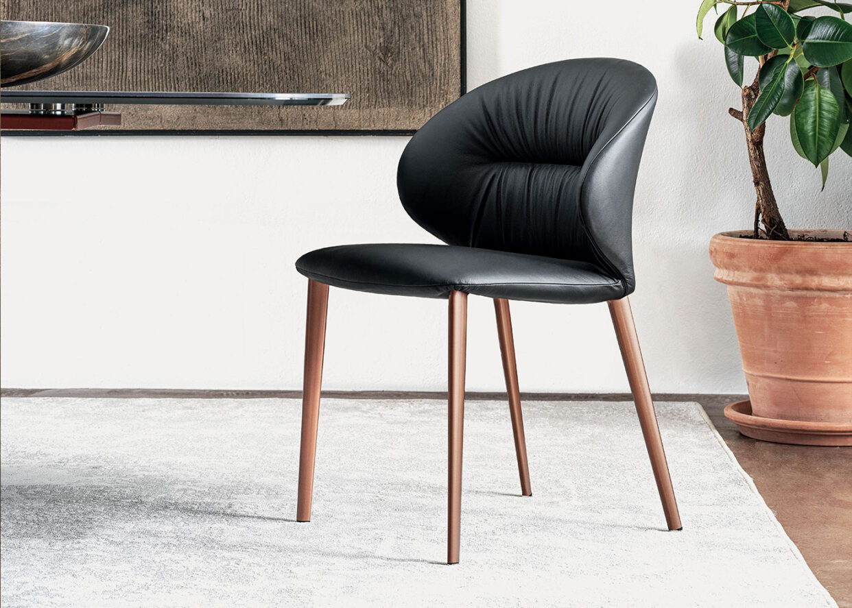 Bontempi Drop Chair In Leather