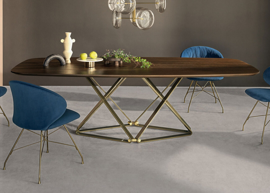 Bontempi Delta Wood Dining Table Midfurn Furniture Superstore