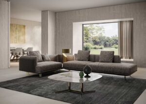 Natuzzi Italia Campus Sectional Low Crop