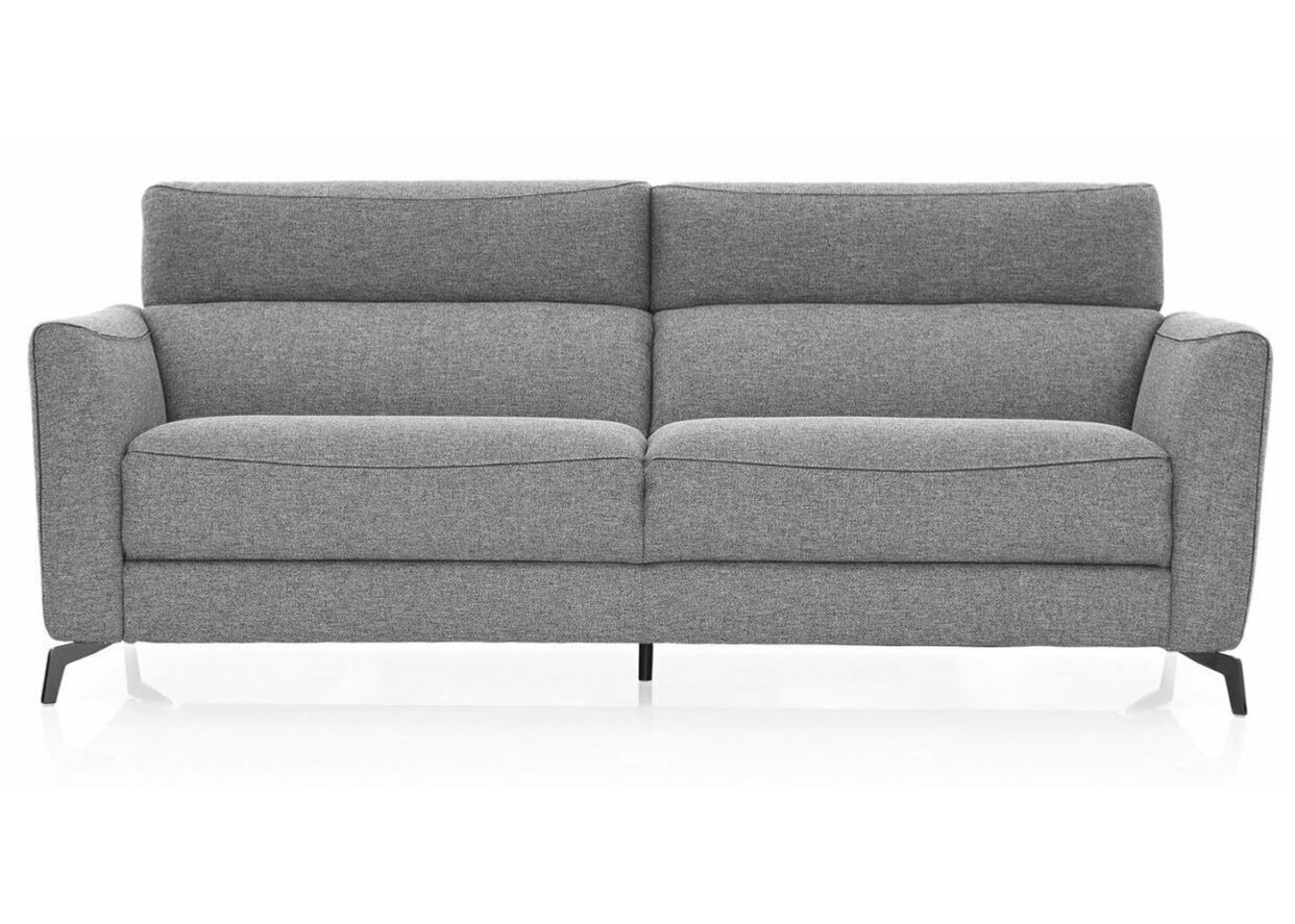 Stressless Emily 2str powered reclining sofa in calido saffron fabric