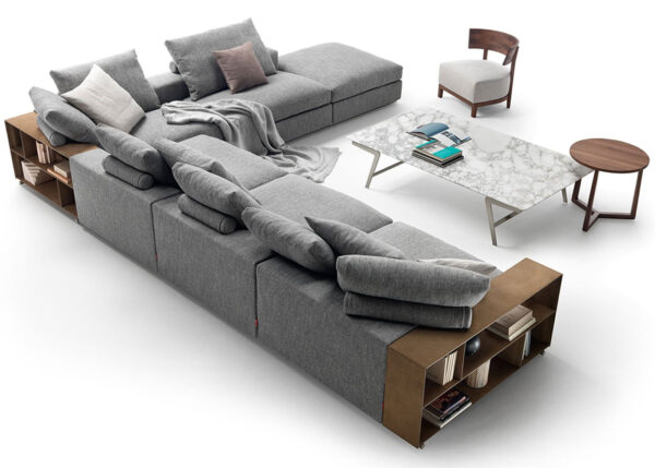 Flexform Groundpiece Corner Open End Sofa2