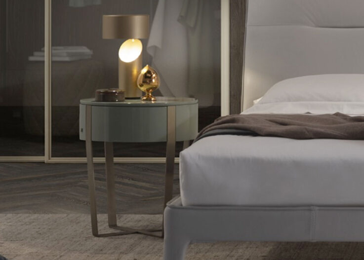 Natuzzi Italia Venere Bedside Table Midfurn Furniture Superstore