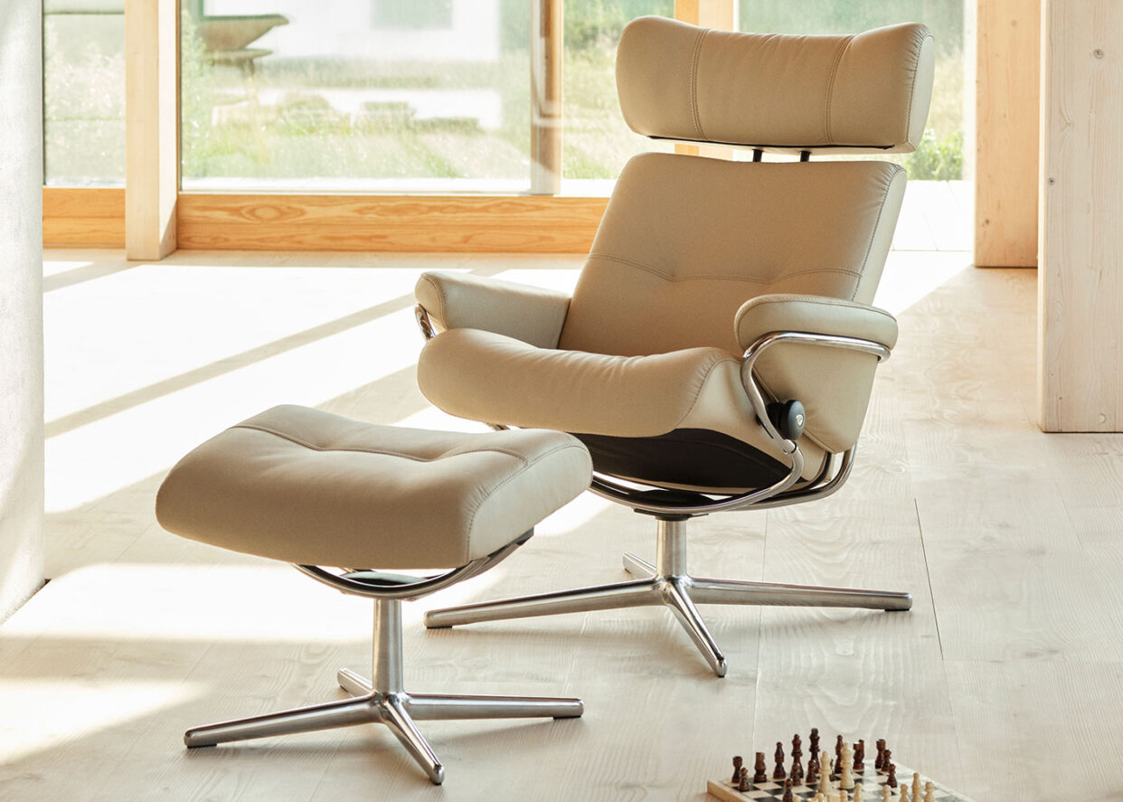 Stressless Berlin Adjustable Headrest Recliner Midfurn Furniture