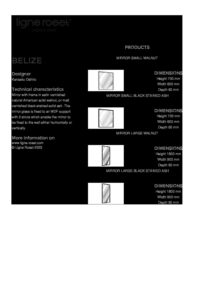 Belize Tearsheet