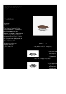 Pebble Tearsheet