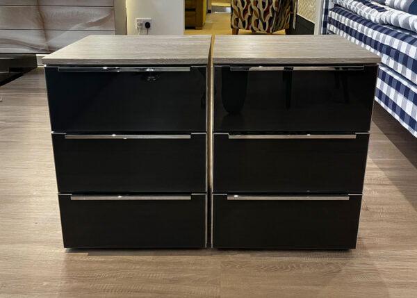 Nolte Allegro Bedsides Bassalt Glass