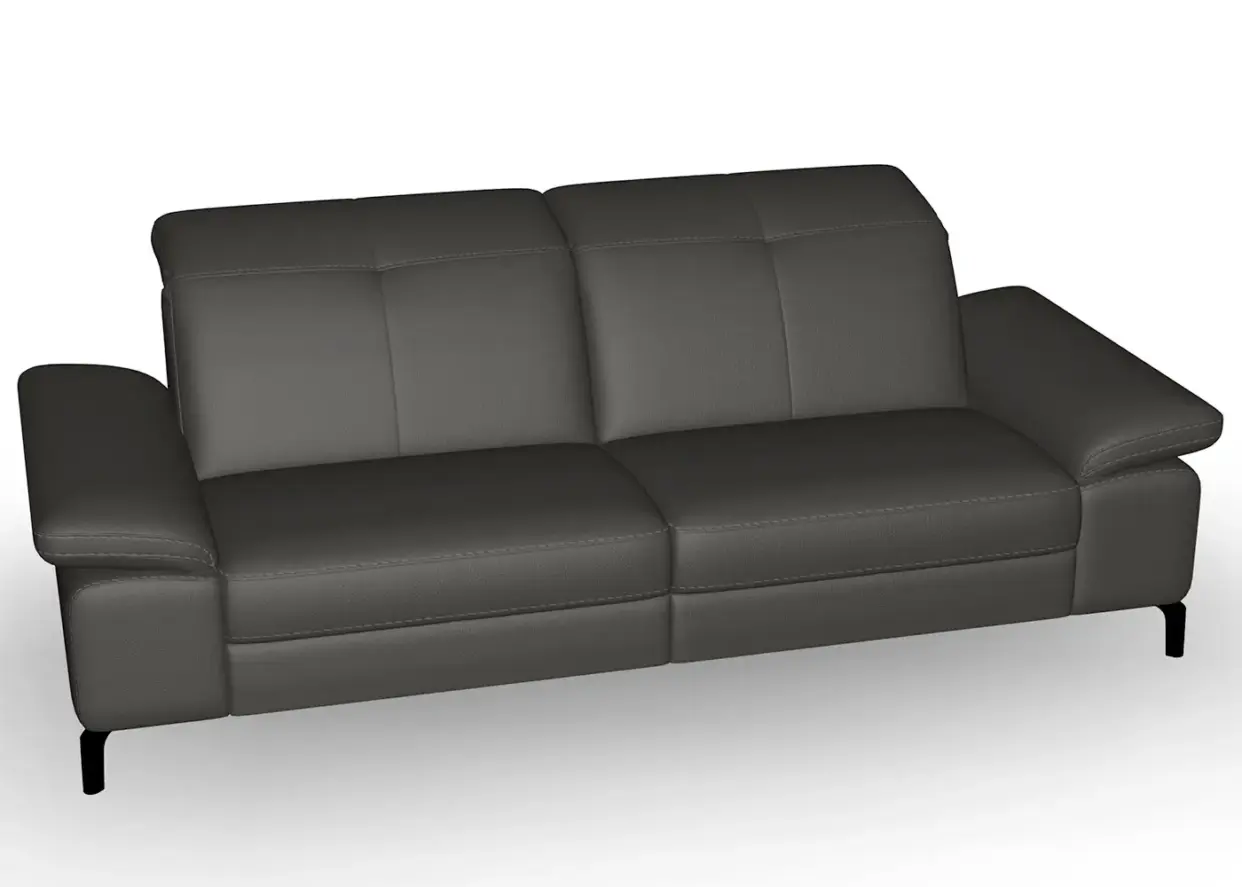 ROM Davis Montana Carbon Leather Sofa