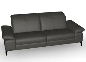 ROM Davis Montana Carbon Leather Sofa