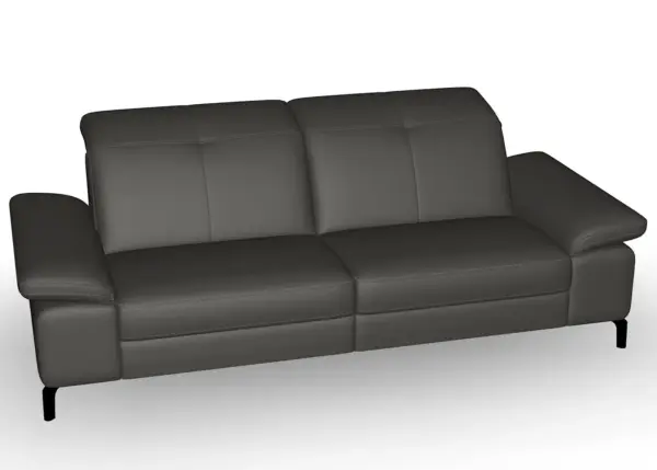 ROM Davis Montana Carbon Leather Sofa